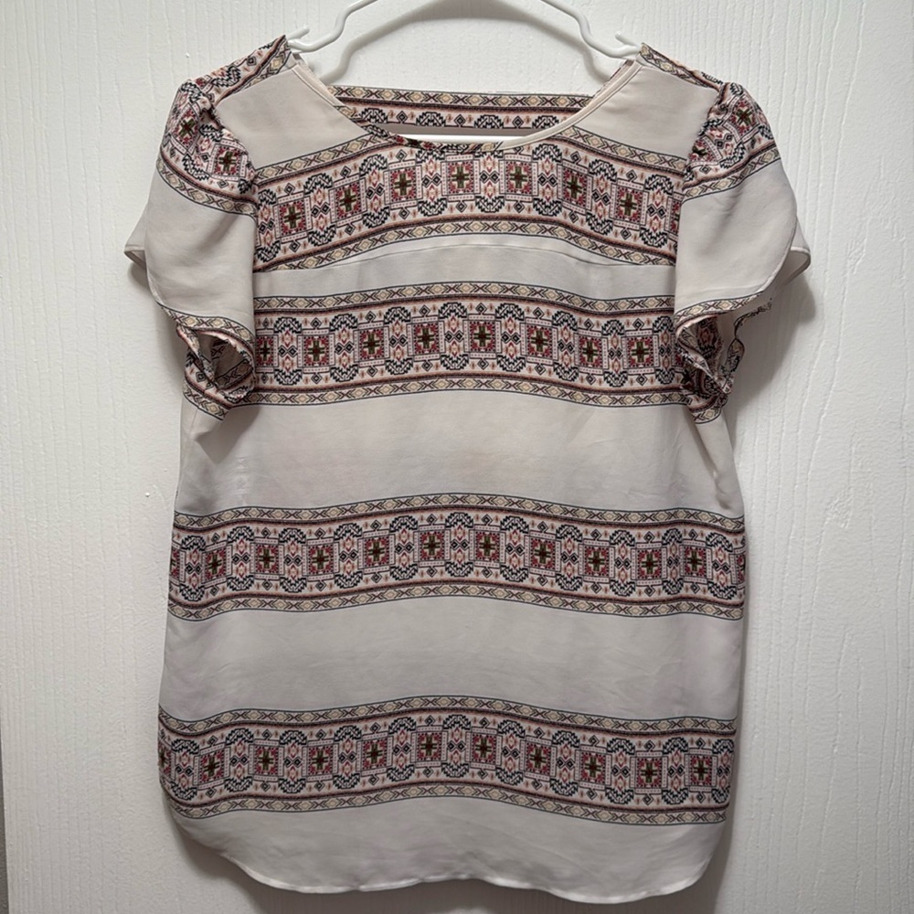Loft Outlet Blouse With Cutout On Back Size S